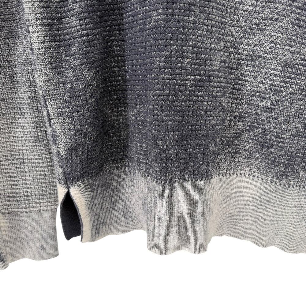 Sundance Acid Wash V-Neck Long Sleeve Cotton Waffle Knit Sweater Small - Picture 4 of 7